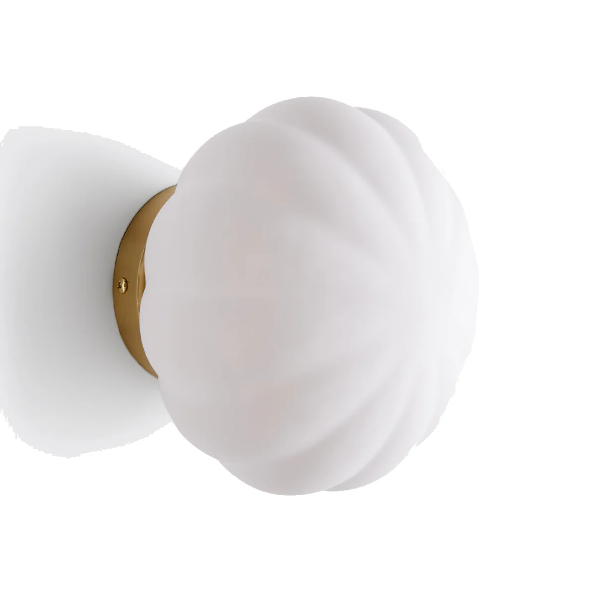 Amia Wall Or Ceiling Light in Brass and Opaline Glass – image 1