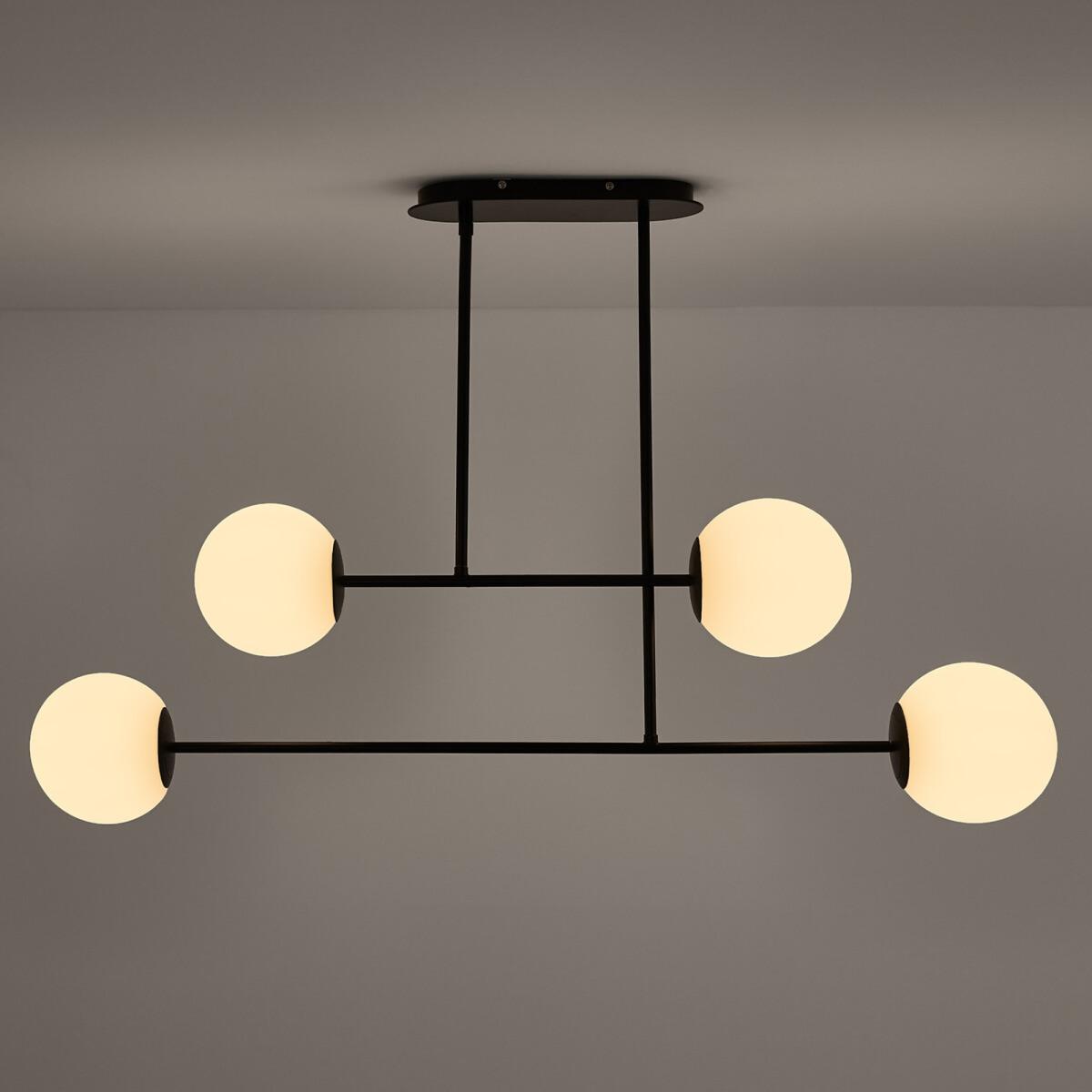 Atea Metal & Opaline Glass Ceiling Light – image 2