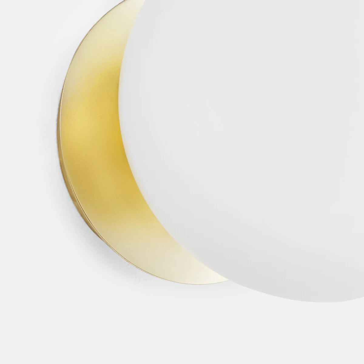 Moricio Wall Or Ceiling Light in Brass and Opaline Glass – image 5