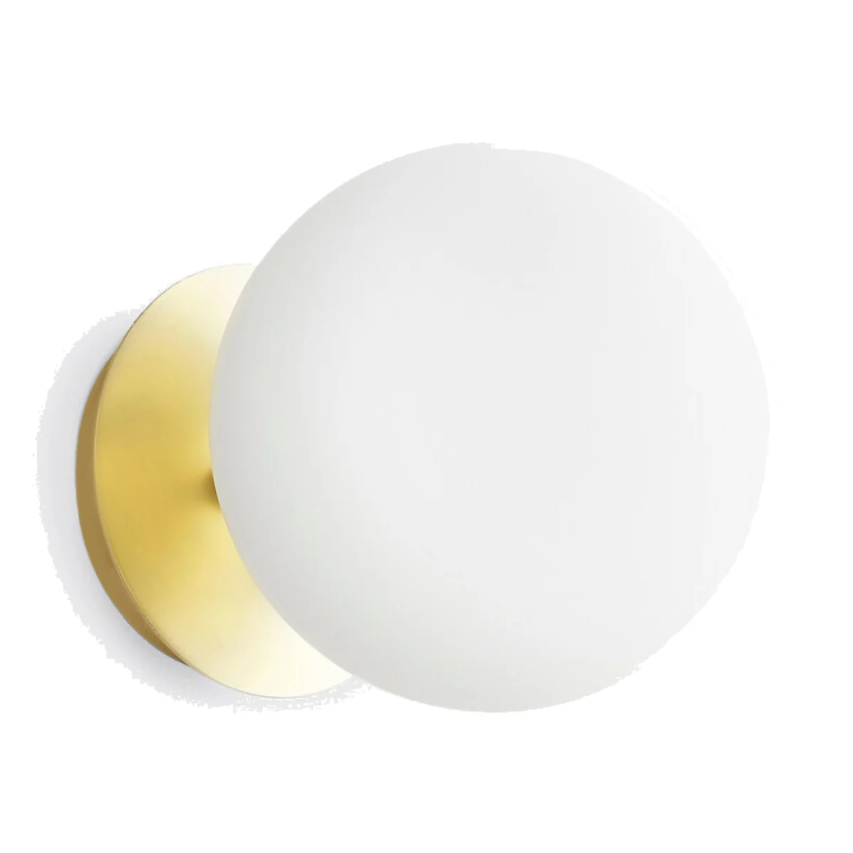Moricio Wall Or Ceiling Light in Brass and Opaline Glass – image 1