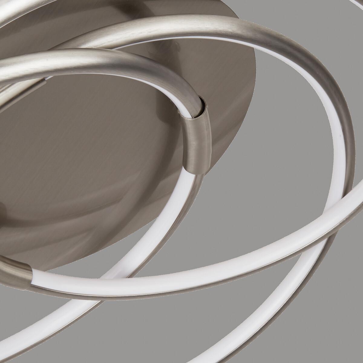3 Hoop Satin Nickel Ceiling Light – image 3