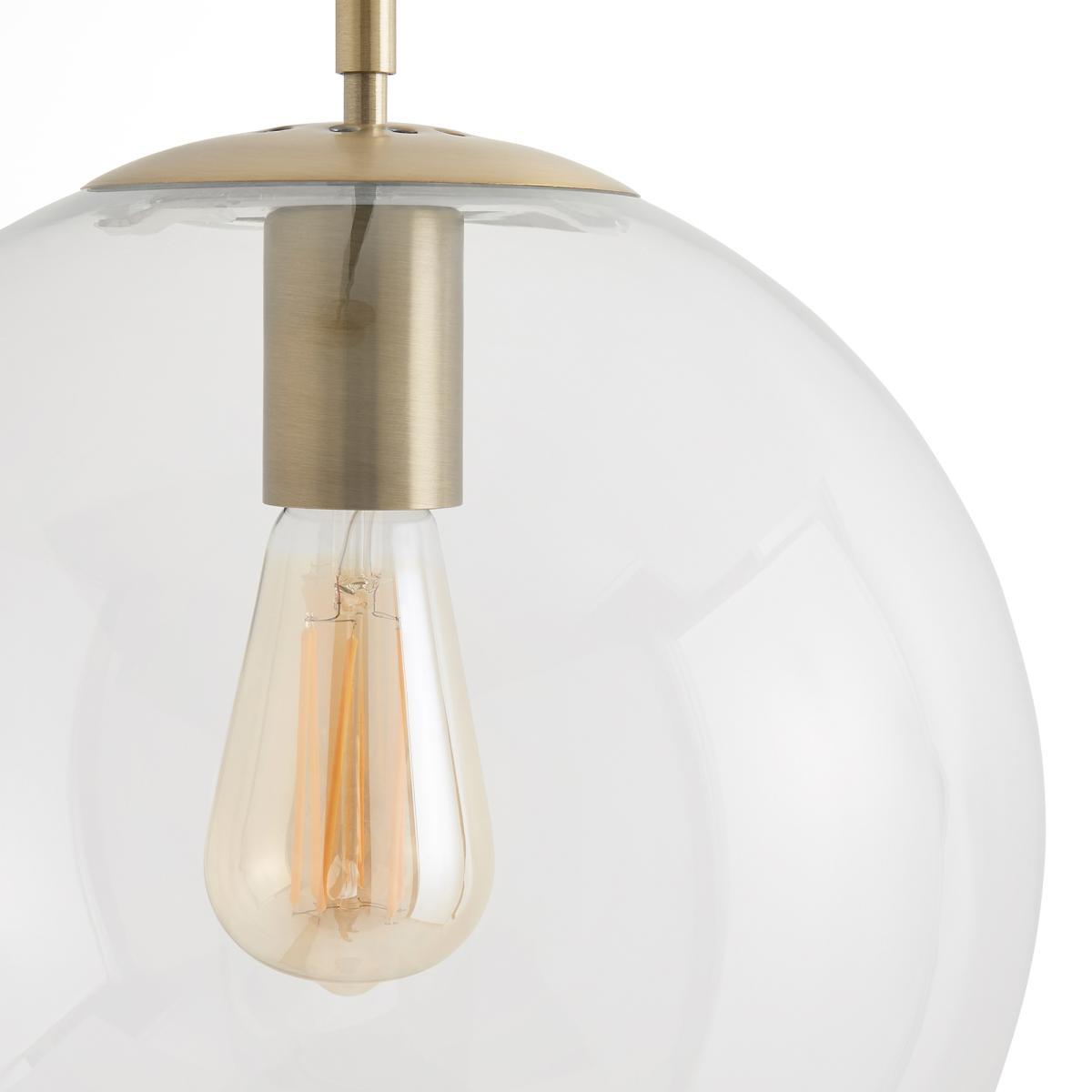 Bulea Glass & Brass Globe Ceiling Light – image 3