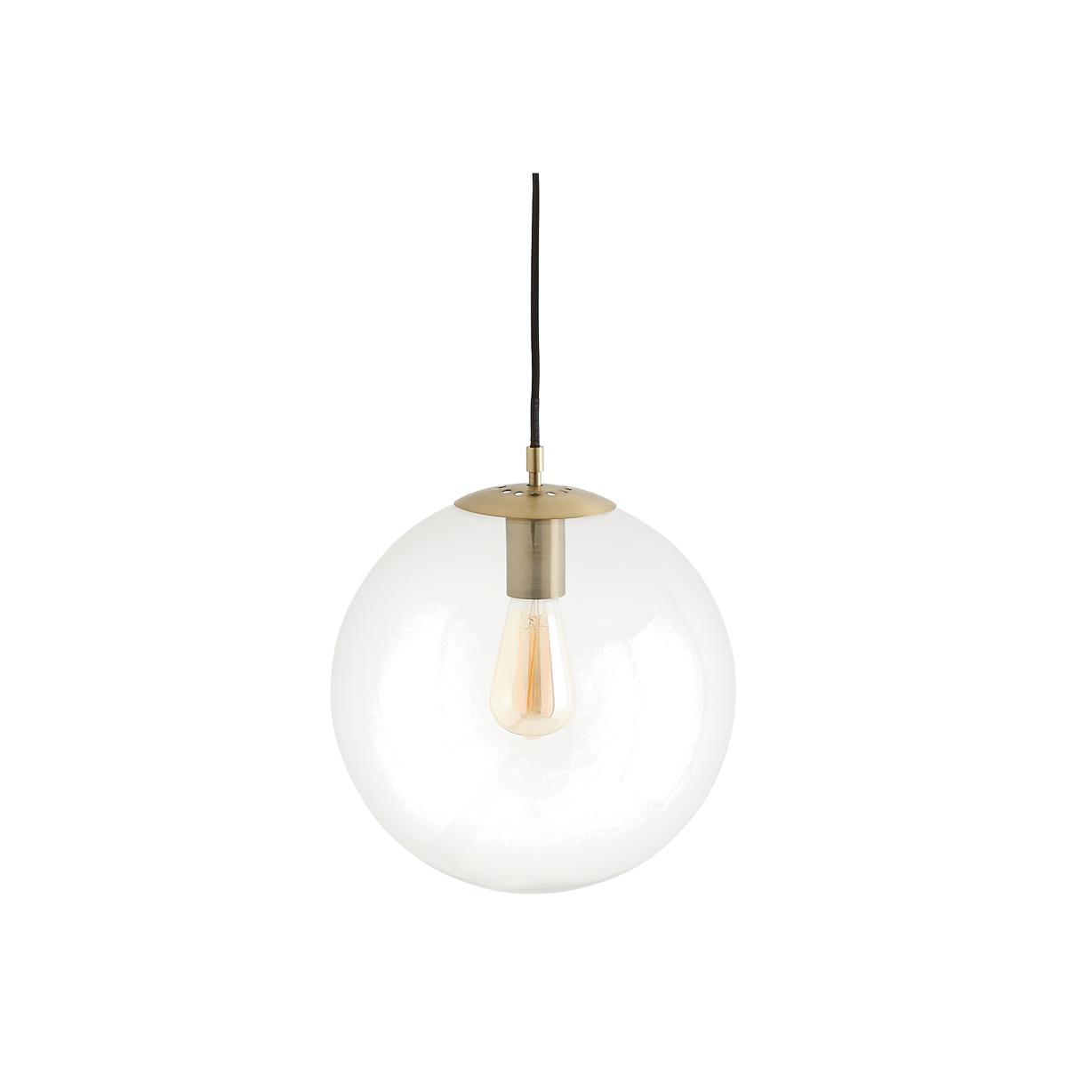 Bulea Glass & Brass Globe Ceiling Light – image 1