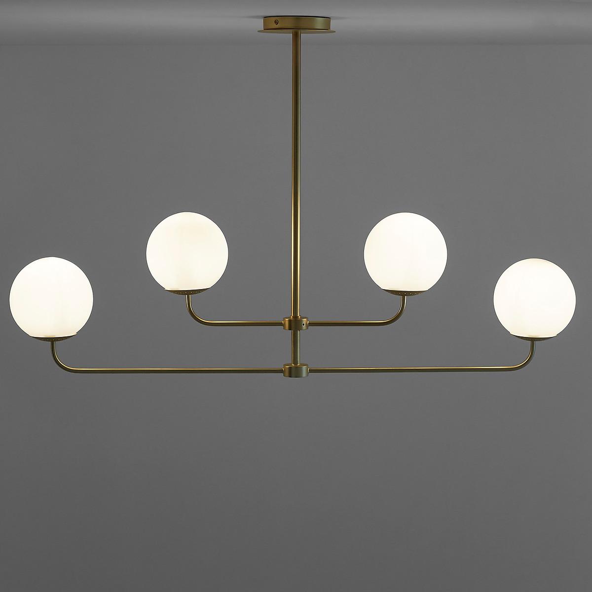 Moricio Opaline & Brass Ceiling Light – image 2