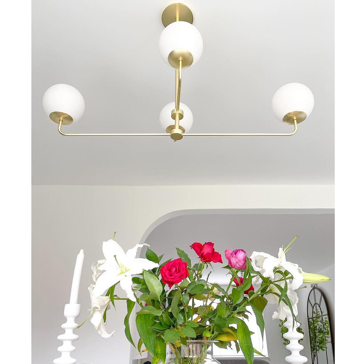 Moricio Opaline & Brass Ceiling Light – image 7