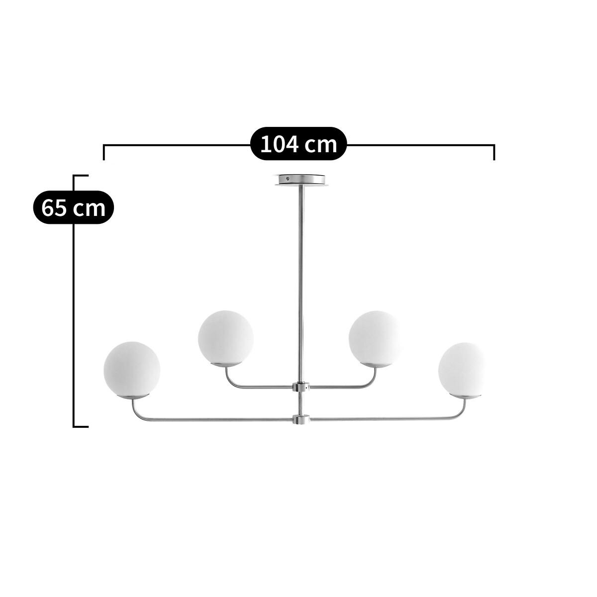 Moricio Opaline & Brass Ceiling Light – image 8