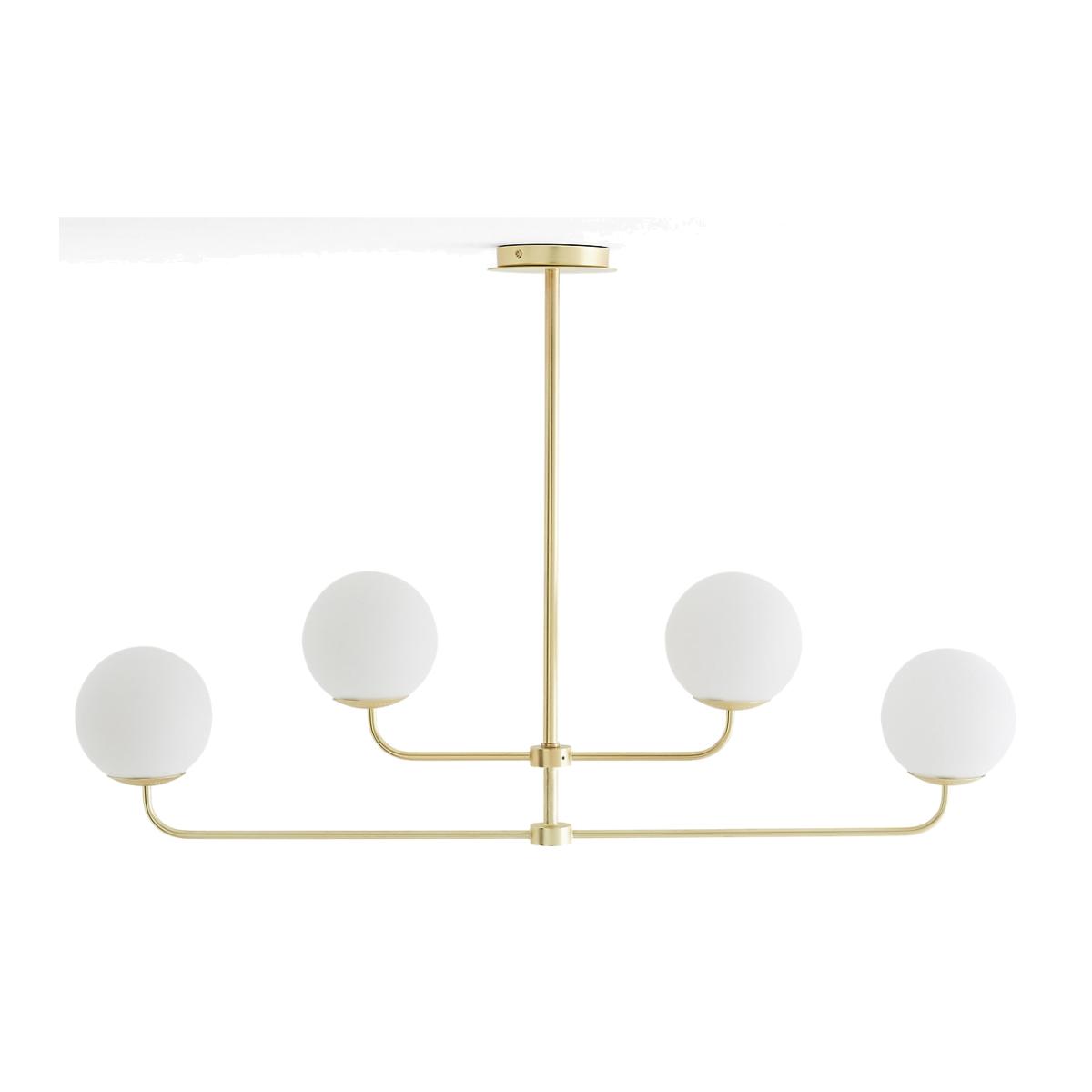 Moricio Opaline & Brass Ceiling Light – image 1