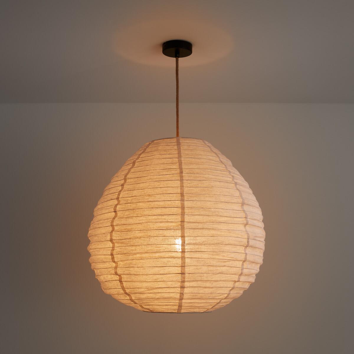 Robia 55cm Diameter Jute Canvas Globe Ceiling Light – image 2