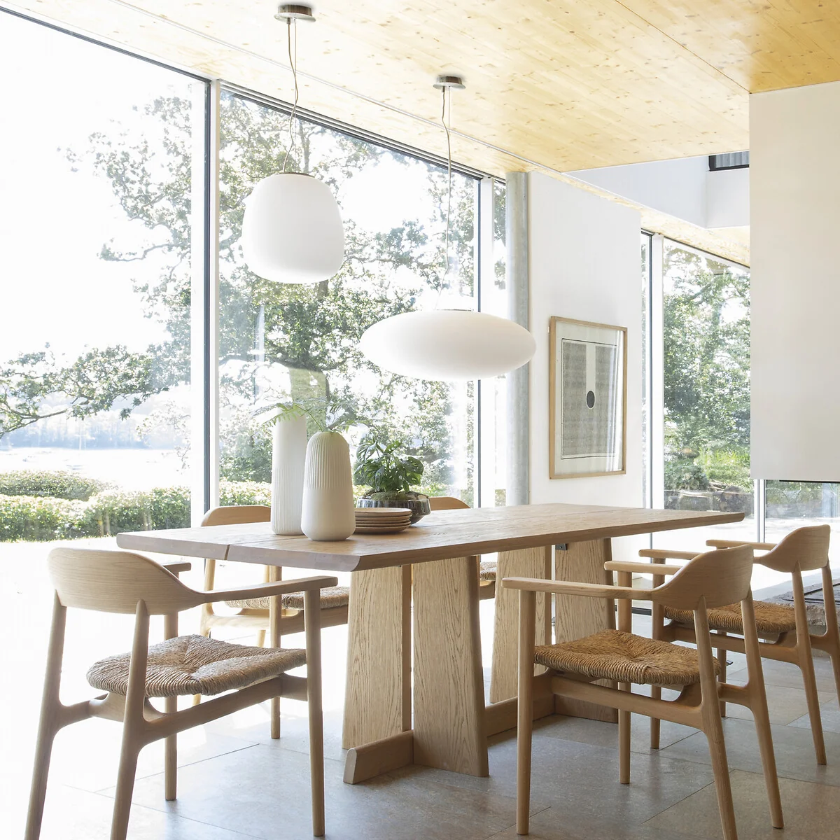 Raeyes Oval Frosted Glass Ceiling Light – image 2