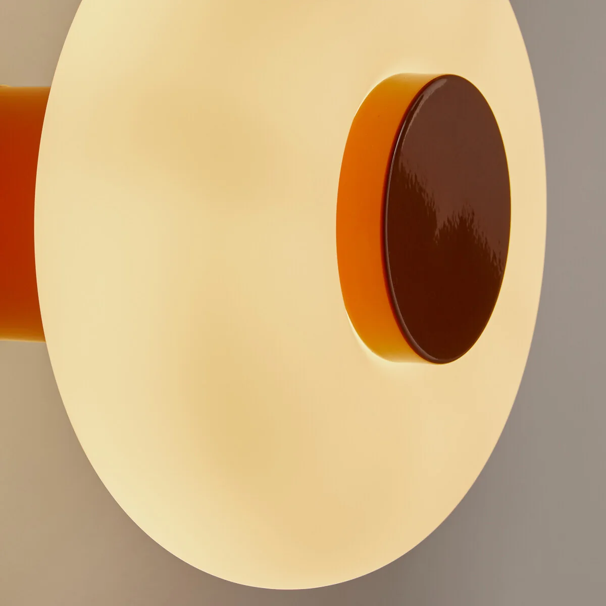 Omer Wall Or Ceiling Light in Iron and Opaline Glass, Diameter 21.5cm – image 4