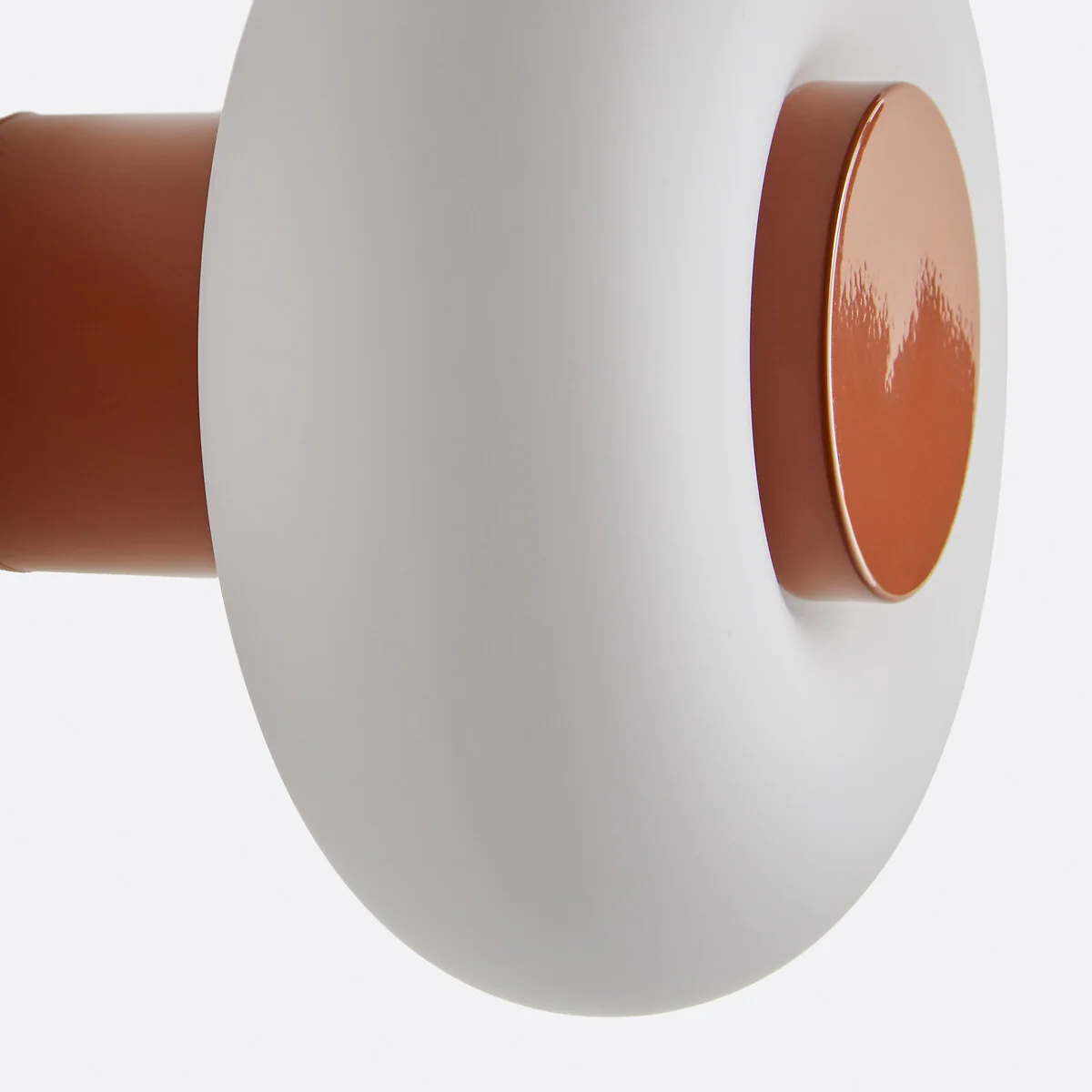 Omer Wall Or Ceiling Light in Iron and Opaline Glass, Diameter 21.5cm – image 6