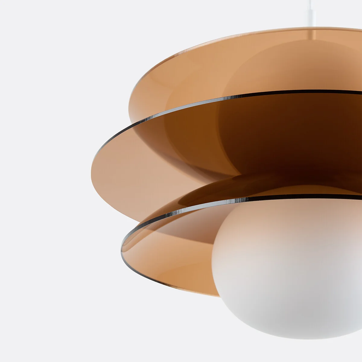 Okara Ceiling Light in Plexiglass and Opaline Glass – image 5