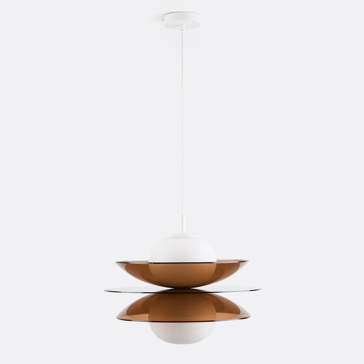 Okara Ceiling Light in Plexiglass and Opaline Glass – image 6
