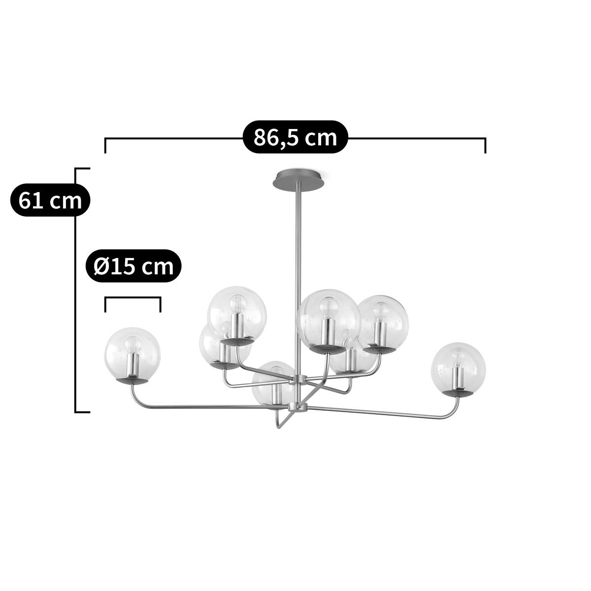 Moricio Brass and Glass Pendant Ceiling Light – image 4