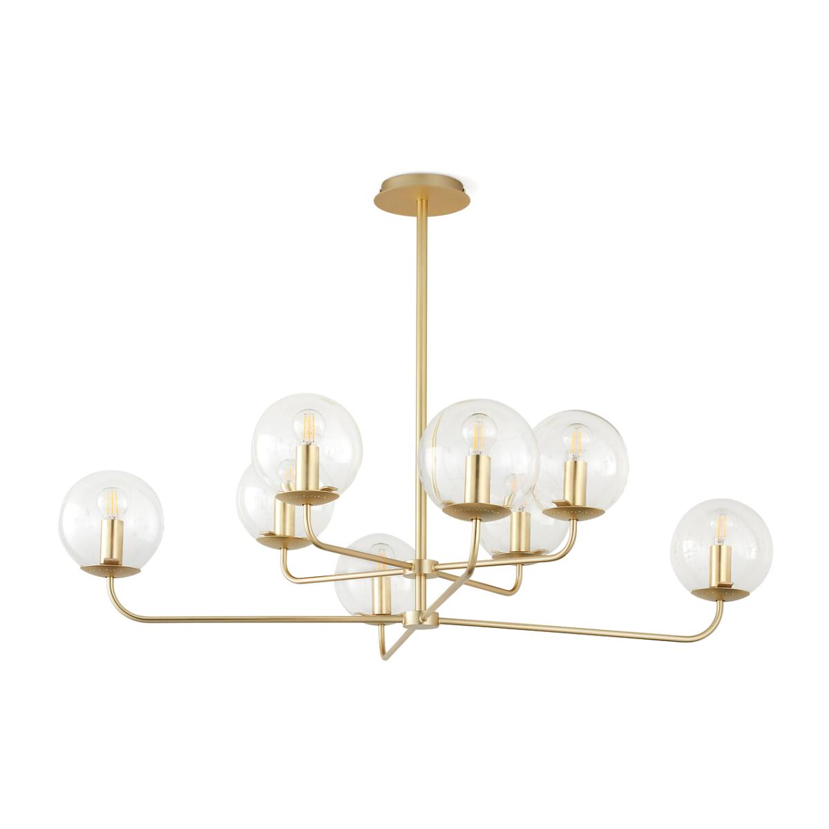 Moricio Brass and Glass Pendant Ceiling Light – image 1