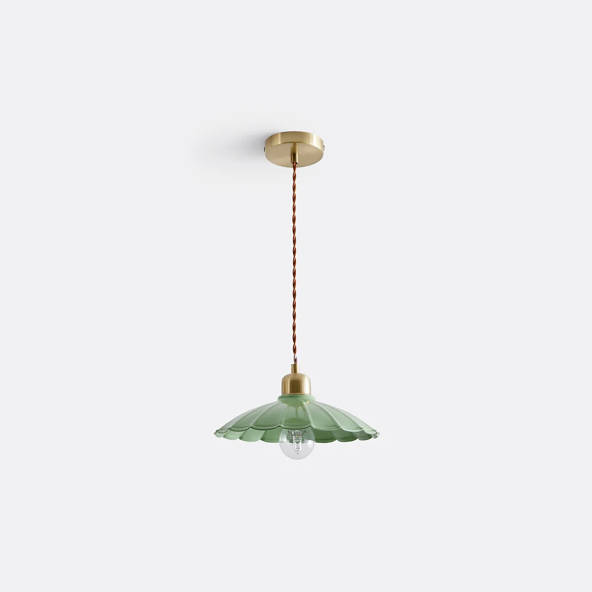 Festonia Scalloped Metal Ceiling Light – image 5