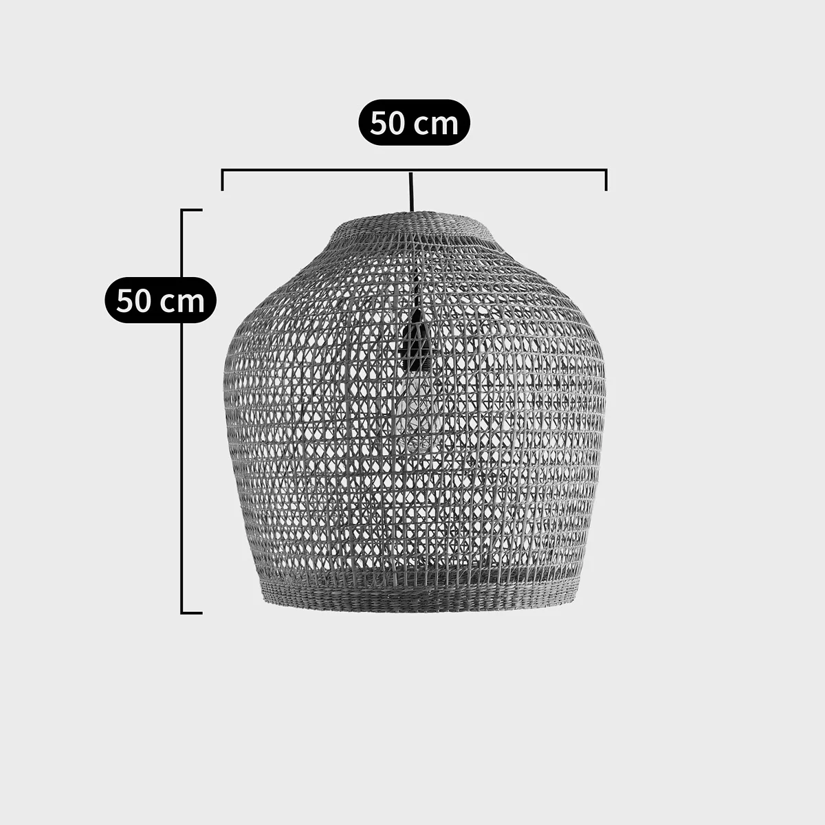 Makita 50cm Diameter Woven Grass Ceiling Light – image 6