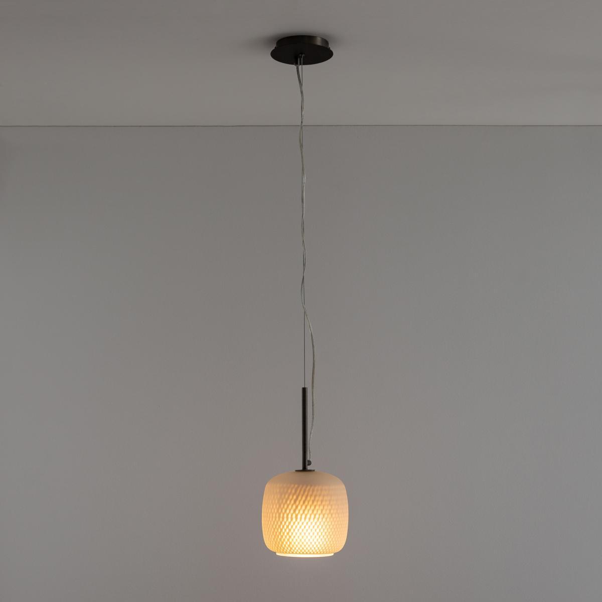 Misuto Contemporary Ceiling Pendant Light by E. Gallina in Glass & Metal – image 2