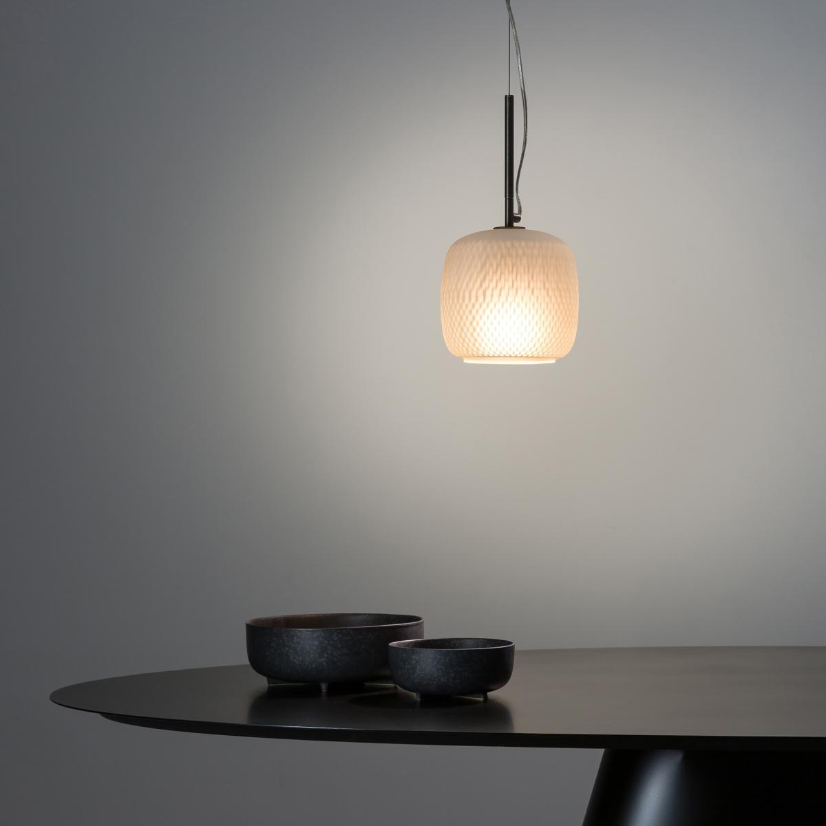 Misuto Contemporary Ceiling Pendant Light by E. Gallina in Glass & Metal – image 7