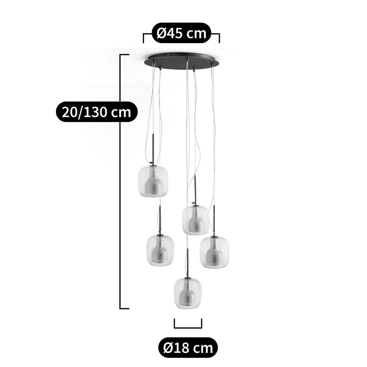 Mistinguett 5 Globe Cluster Ceiling Light – image 12