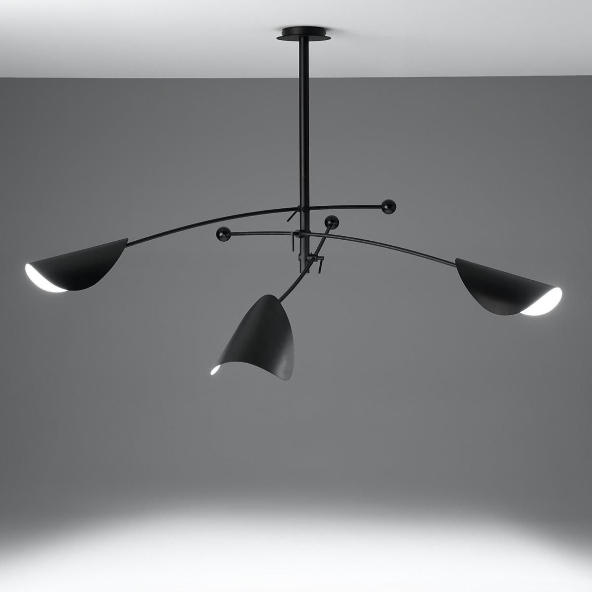 Funambule Contemporary Ceiling Light in Metal with Adjustable Arms – image 3