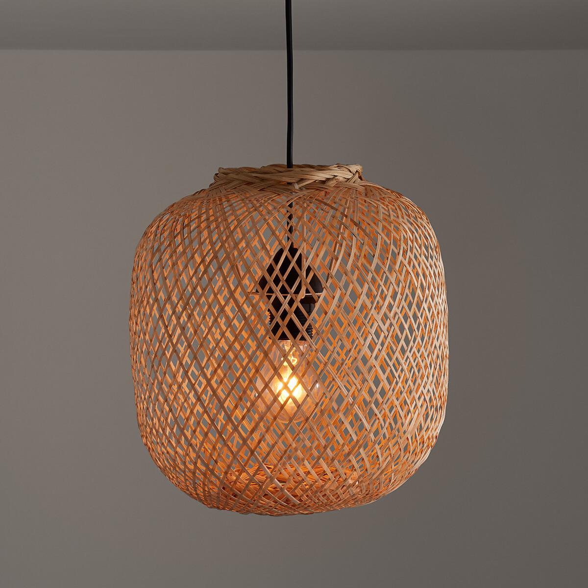 Ezia Round Bamboo Hanging Light, Diameter 33cm – image 2