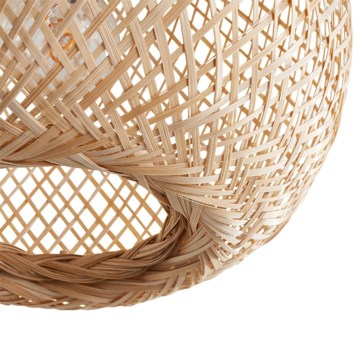 Ezia Round Bamboo Hanging Light, Diameter 33cm – image 4