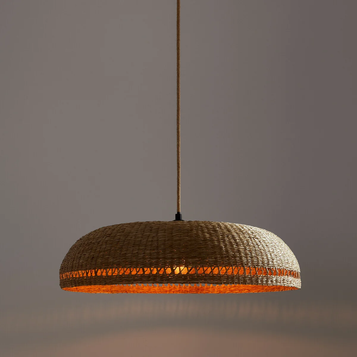 Jutlo Woven Grass 60cm Diameter Ceiling Light Shade – image 3