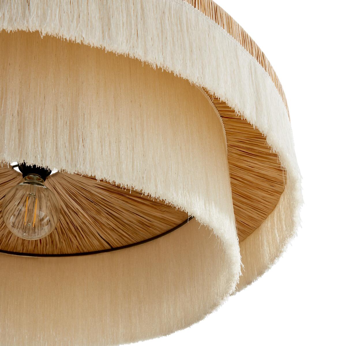 Signatures Kavi 86cm Diameter Fringed Raffia Ceiling Light – image 5