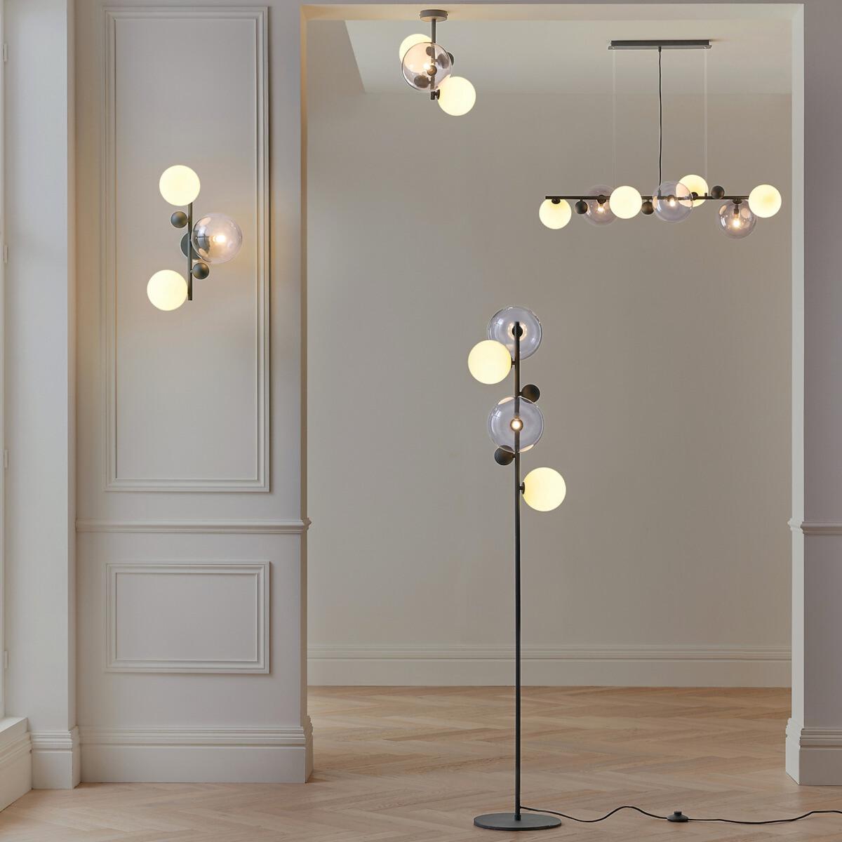 Bullesco Smoked Glass and Metal Pendant Ceiling Light – image 7