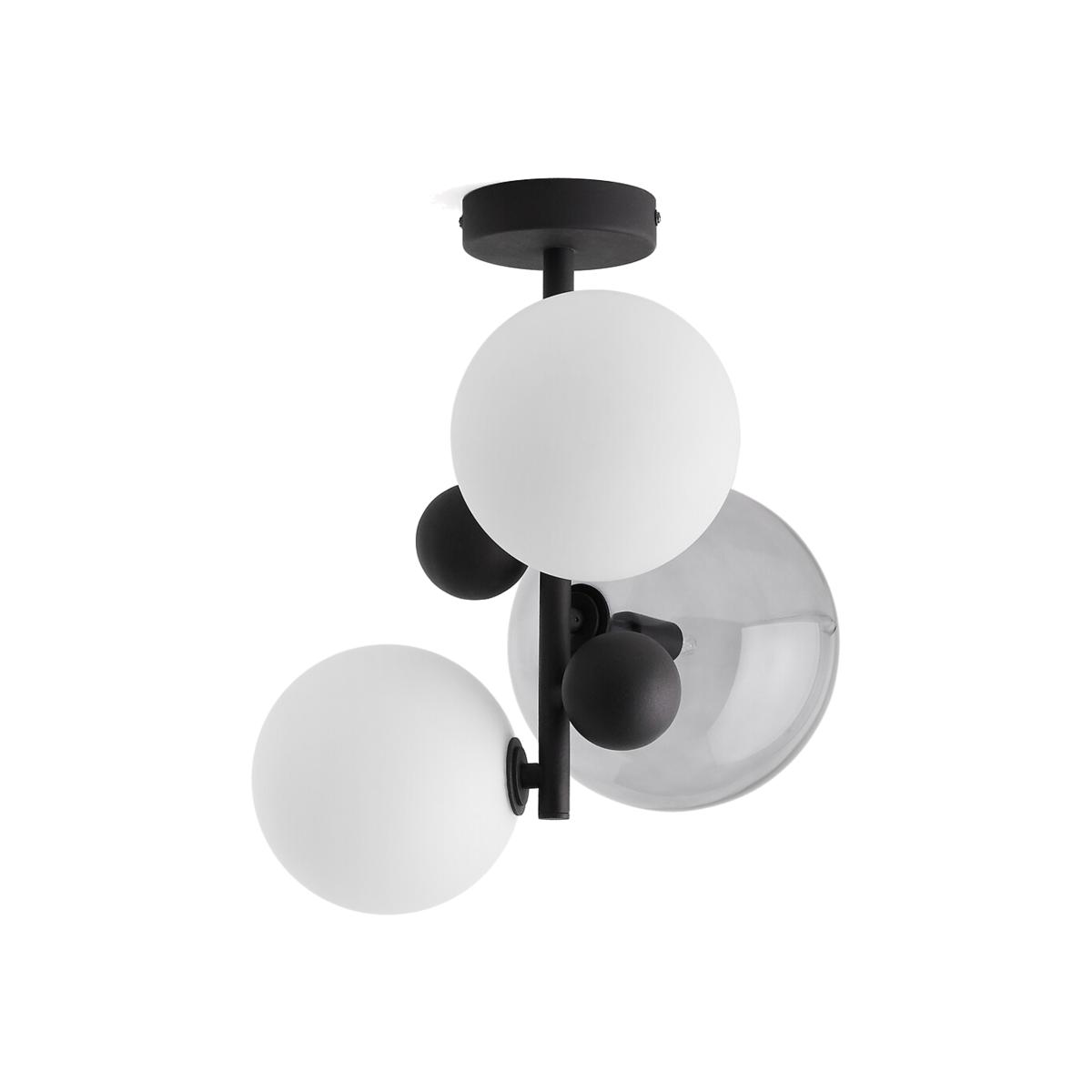 Bullesco Smoked Glass and Metal Pendant Ceiling Light – image 1