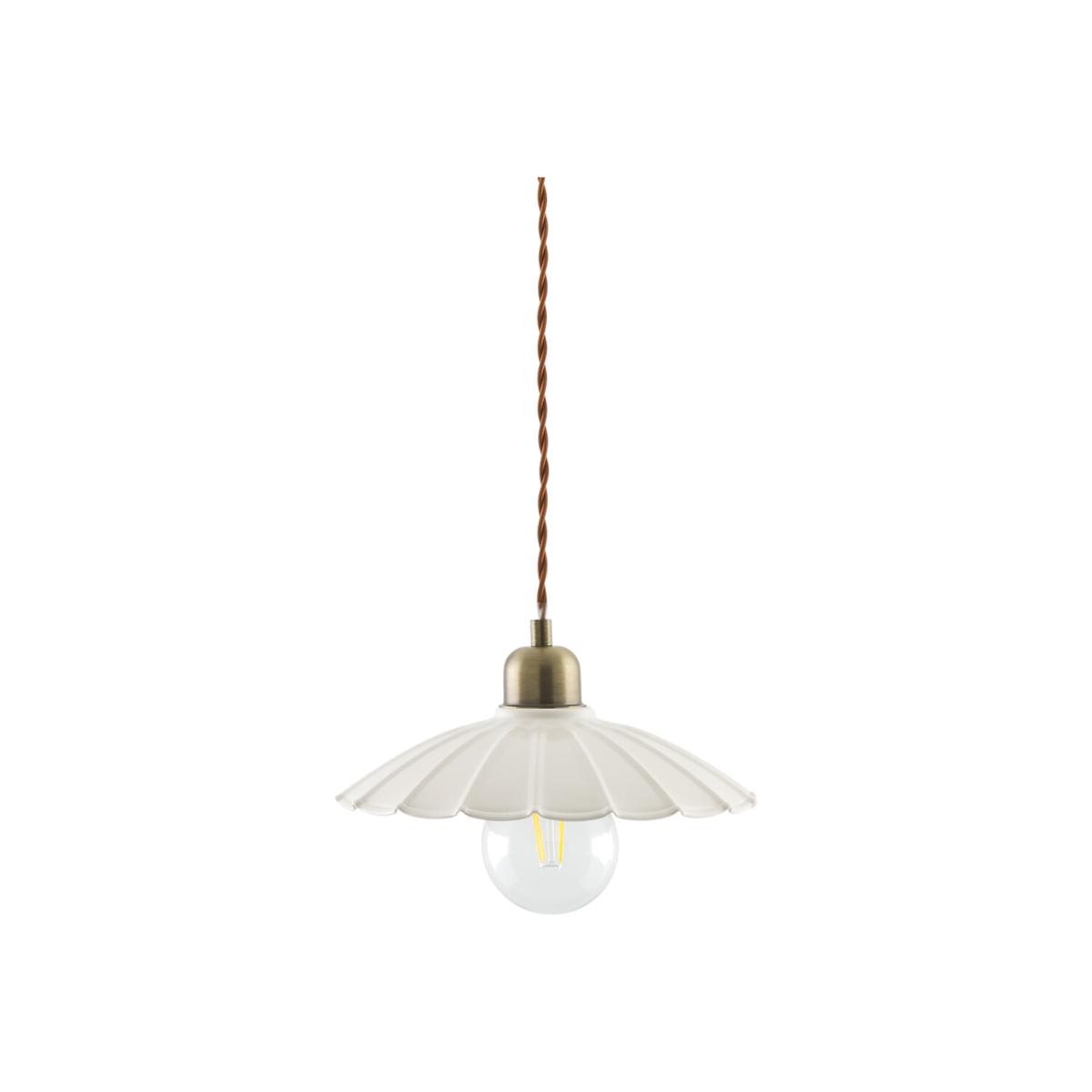 Festonia Scalloped Metal Ceiling Light – image 1