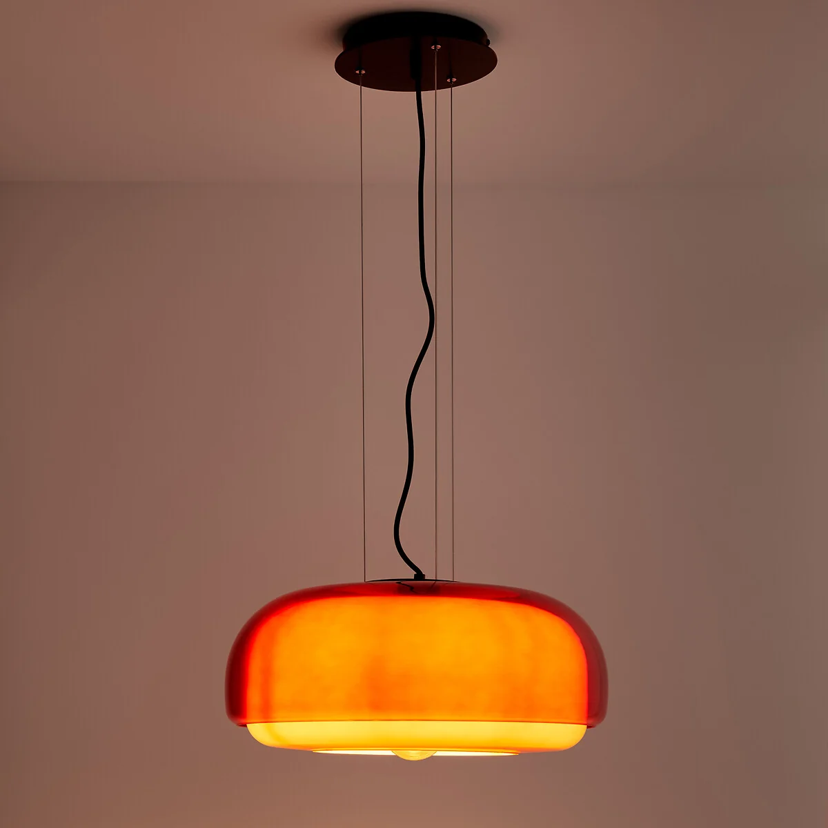Kinoko 45cm Diameter Coloured Glass Ceiling Light – image 3