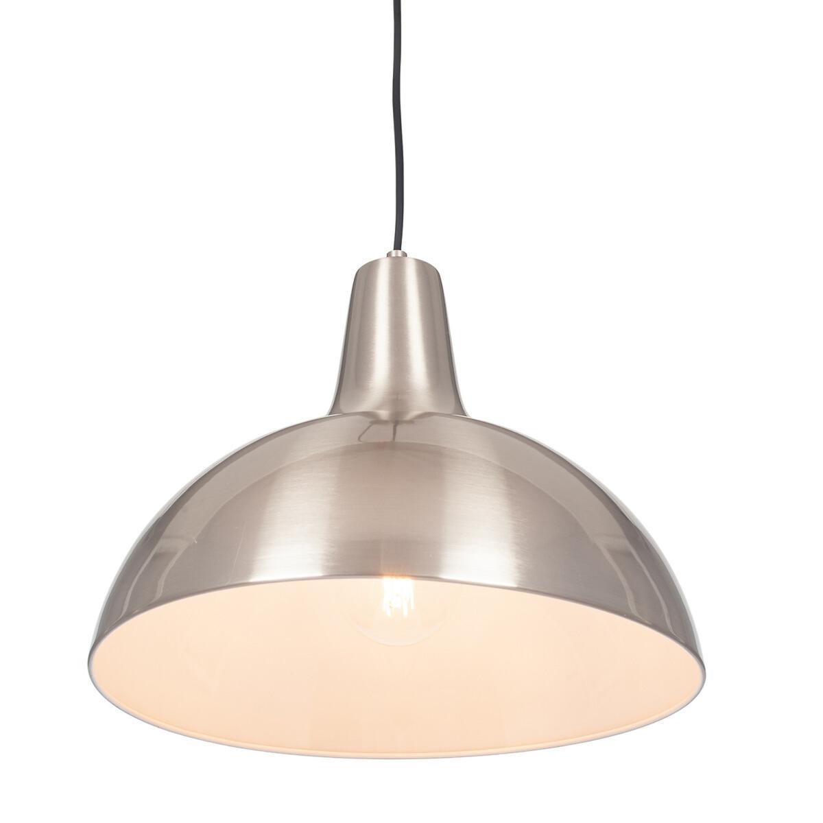 Antique Silver Hand finished Hammered Dome Pendant Ceiling Light – image 3