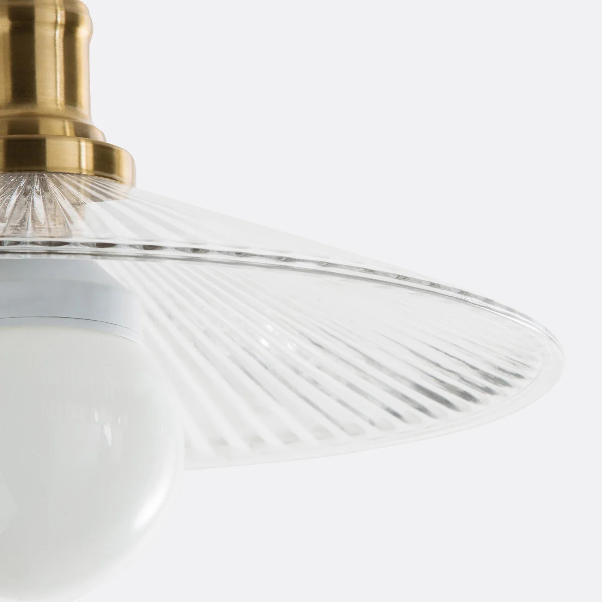Iloa 35.5cm Diameter Glass & Brass Ceiling Light – image 5