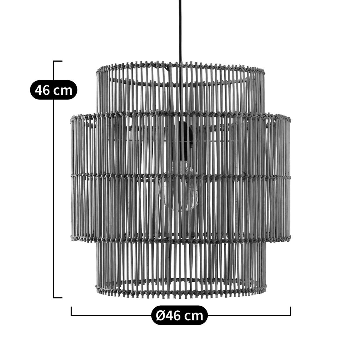 Haya 46cm Diameter Bamboo Ceiling Light Shade – image 5