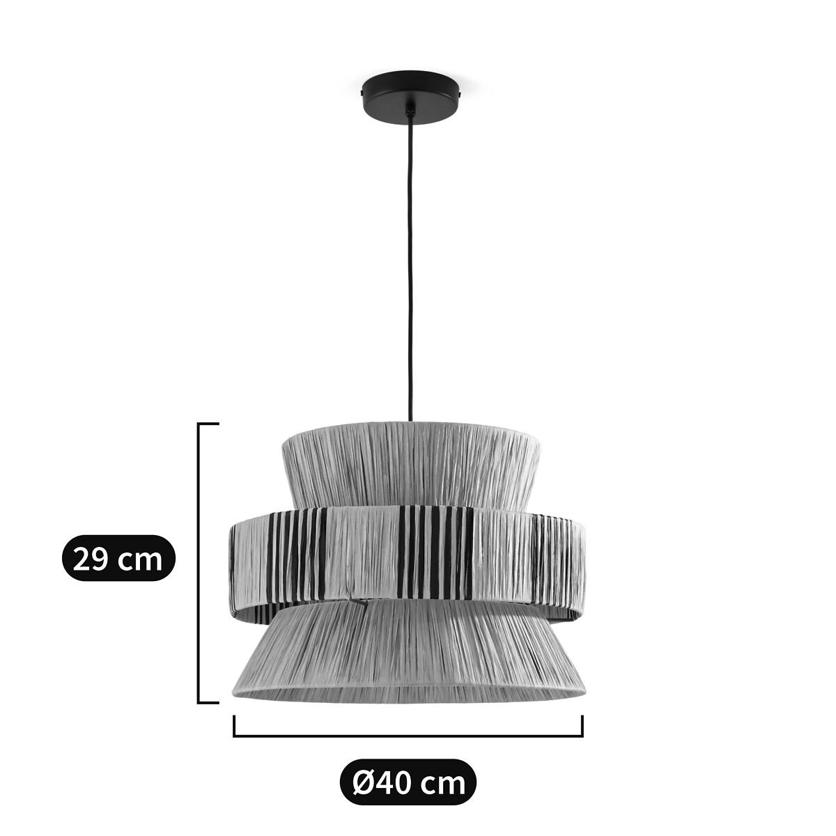 Rafita Triple Raffia 40cm Diameter Ceiling Light – image 7