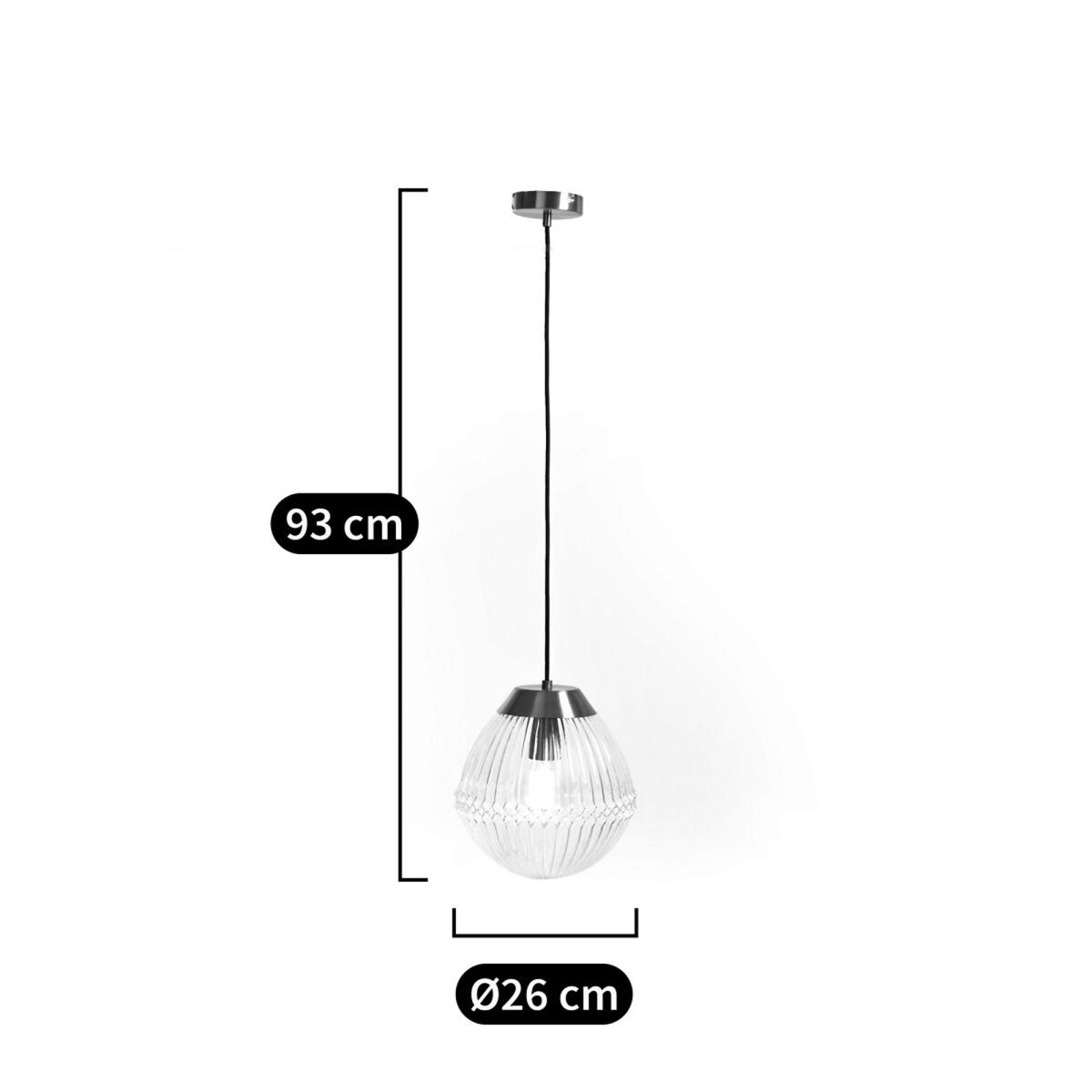 Ari 26cm Dimeter Brass and Textured Glass Ceiling Light – image 6