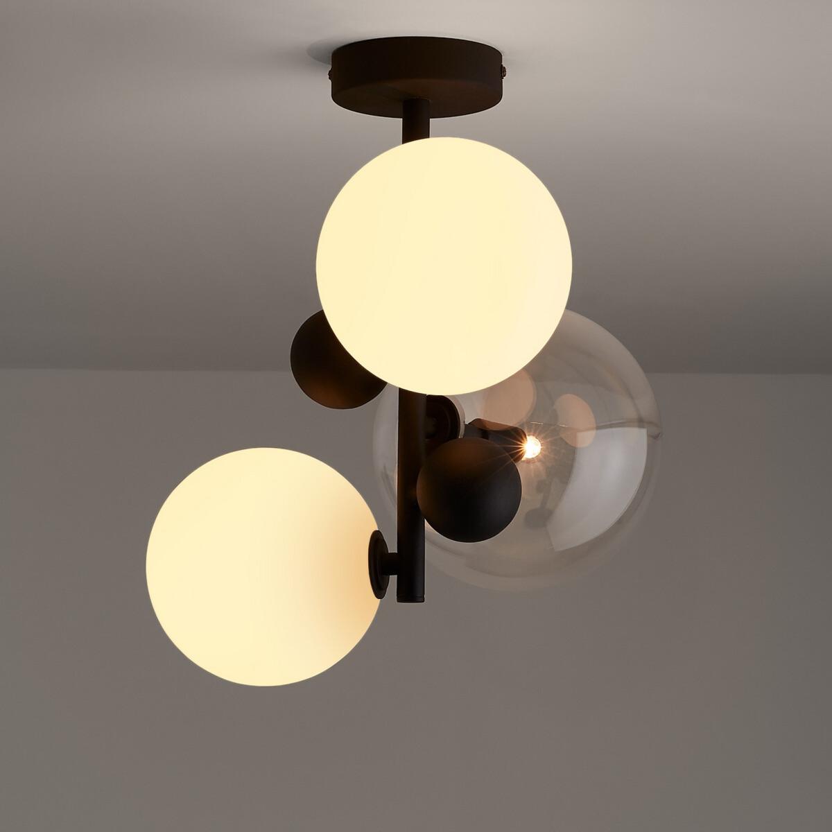 Bullesco Glass and Metal Ceiling Lamp – image 2