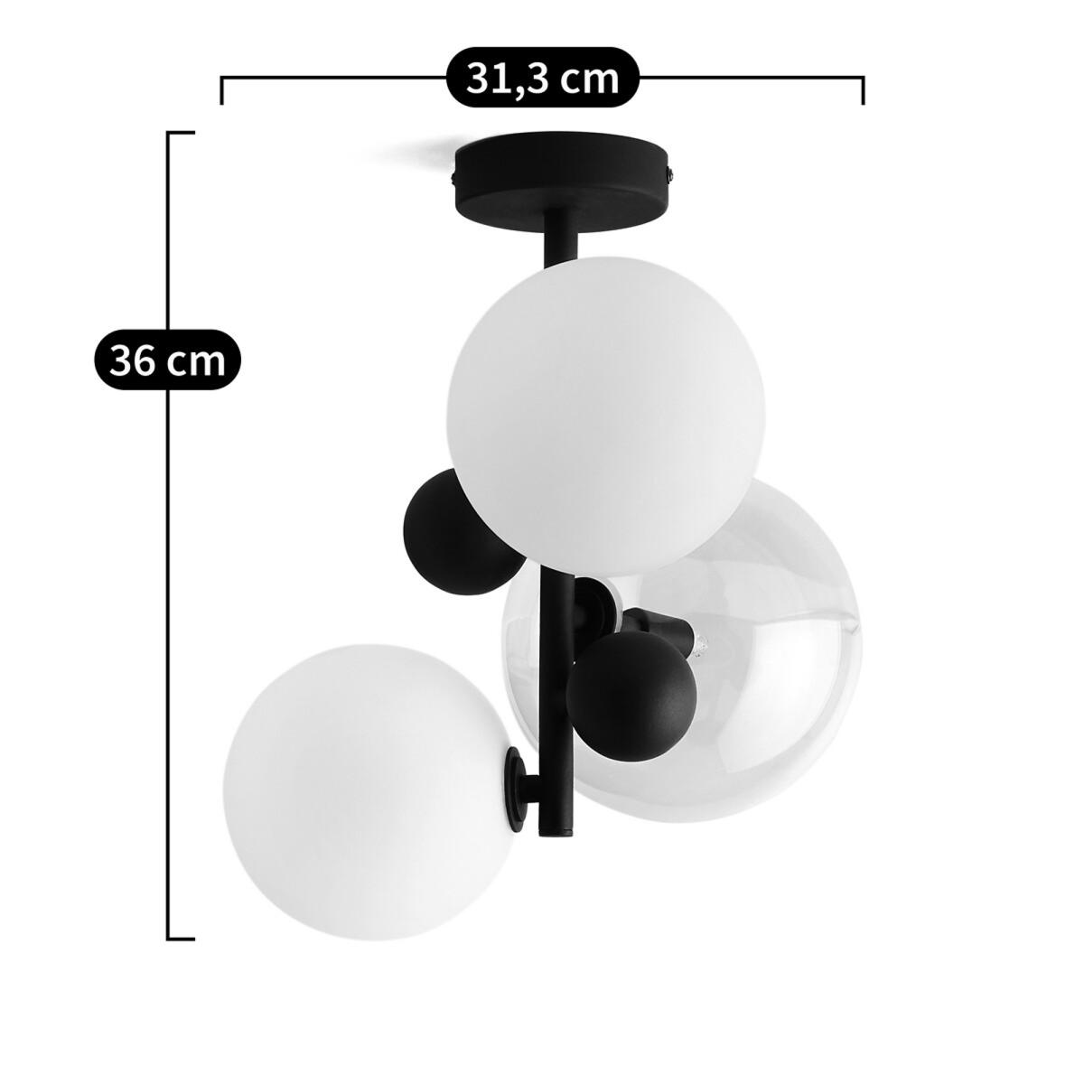 Bullesco Glass and Metal Ceiling Lamp – image 9