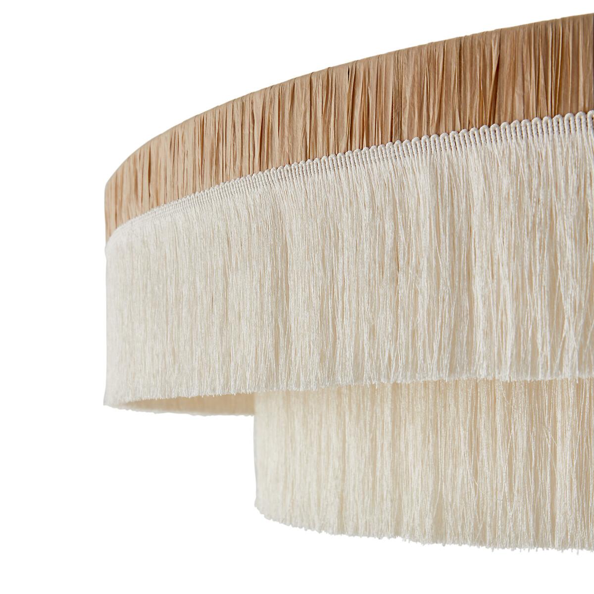 Kavi 86cm Diameter Fringed Raffia Ceiling Light – image 3
