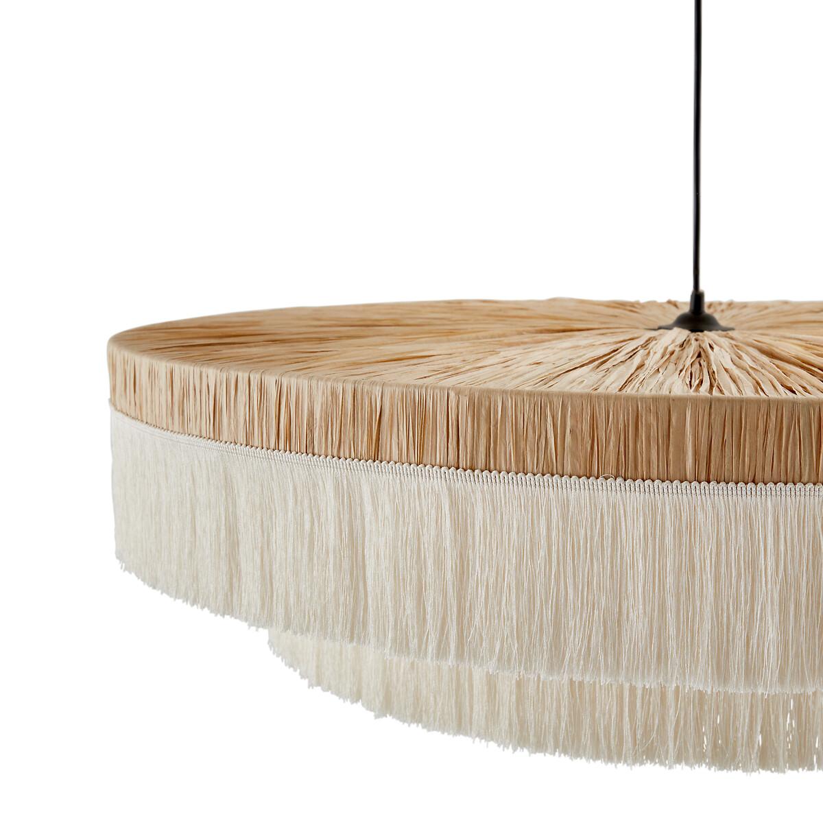Kavi 86cm Diameter Fringed Raffia Ceiling Light – image 4