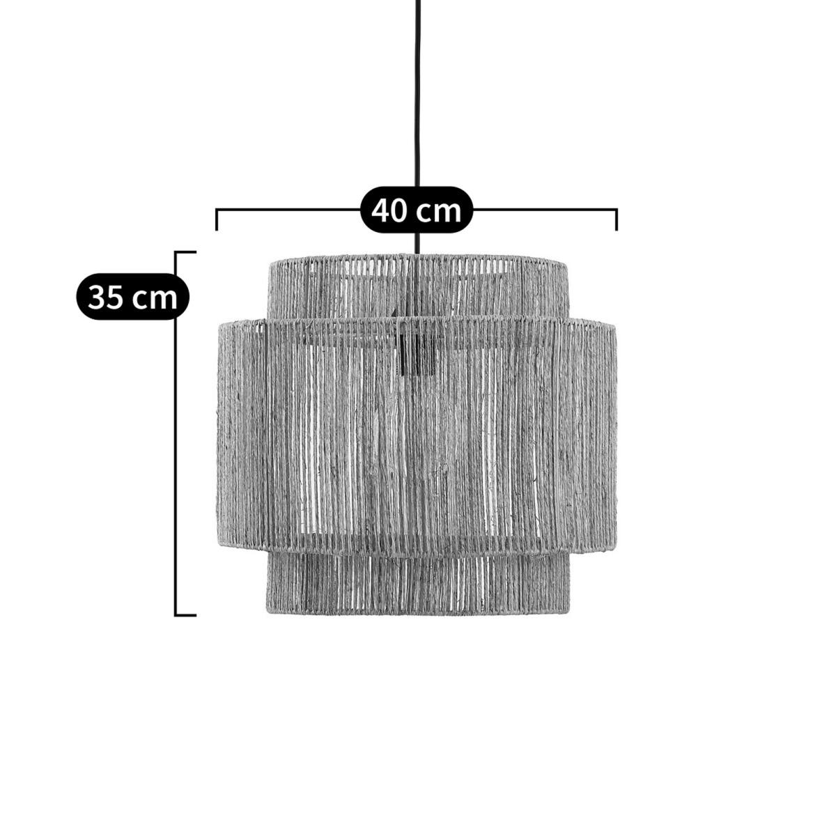 Yaku Double Layer Hemp Ceiling Light – image 5