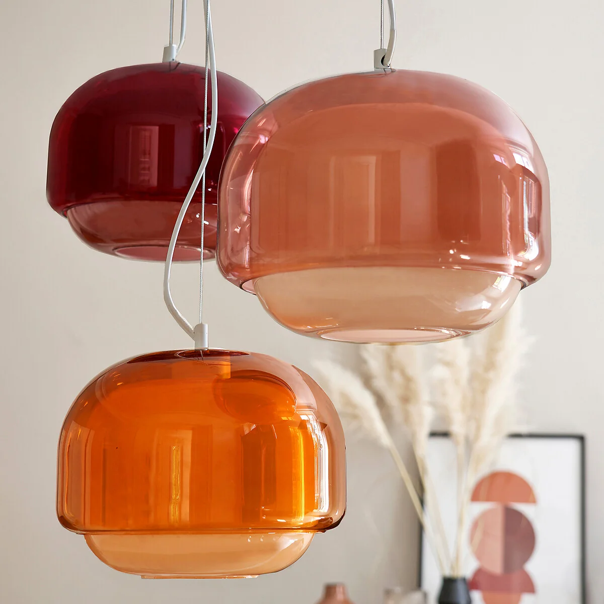 Kinoko Ceiling Light in Coloured Glass Ø30.5cm – image 2
