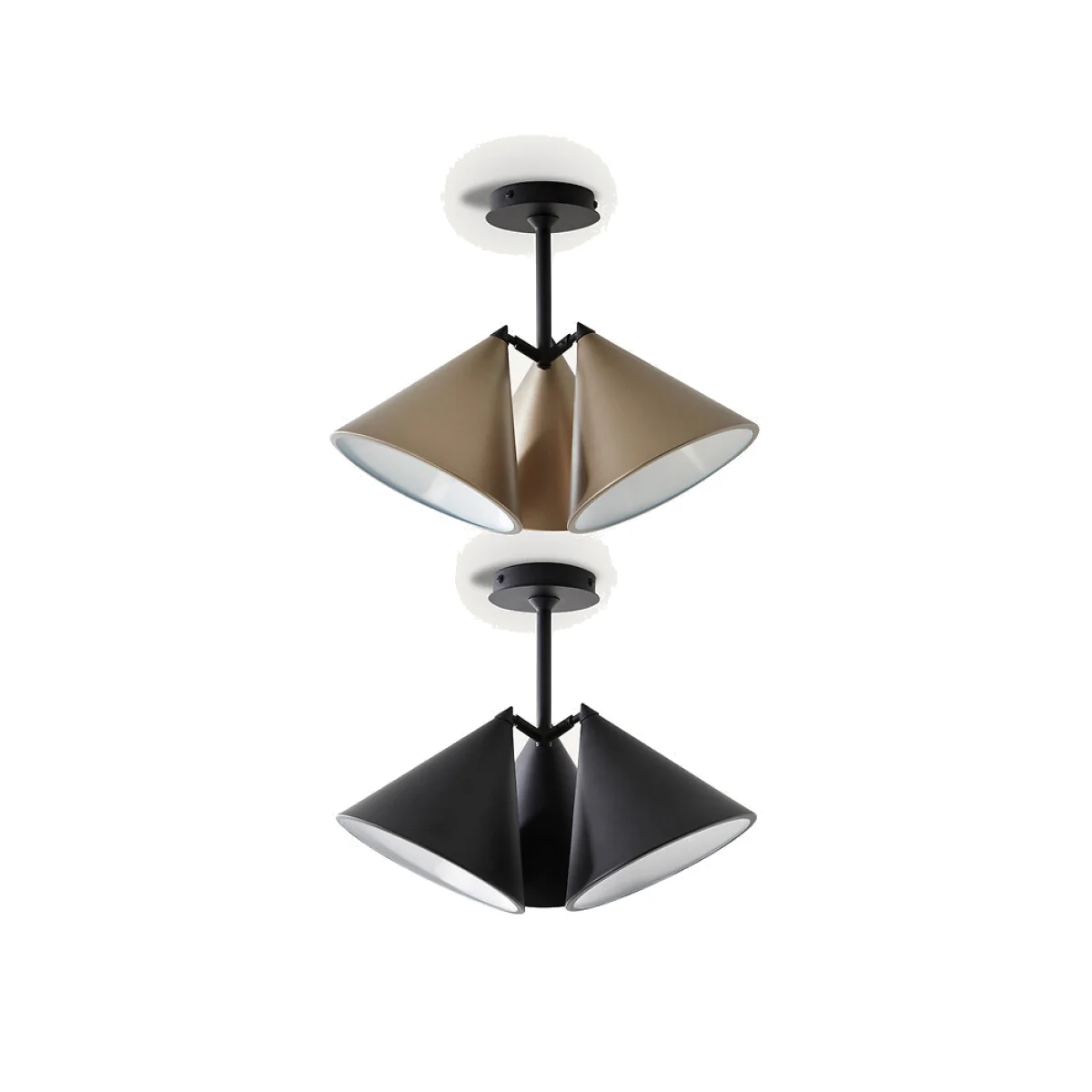 Moke 3-Cone Ceiling Light – image 1