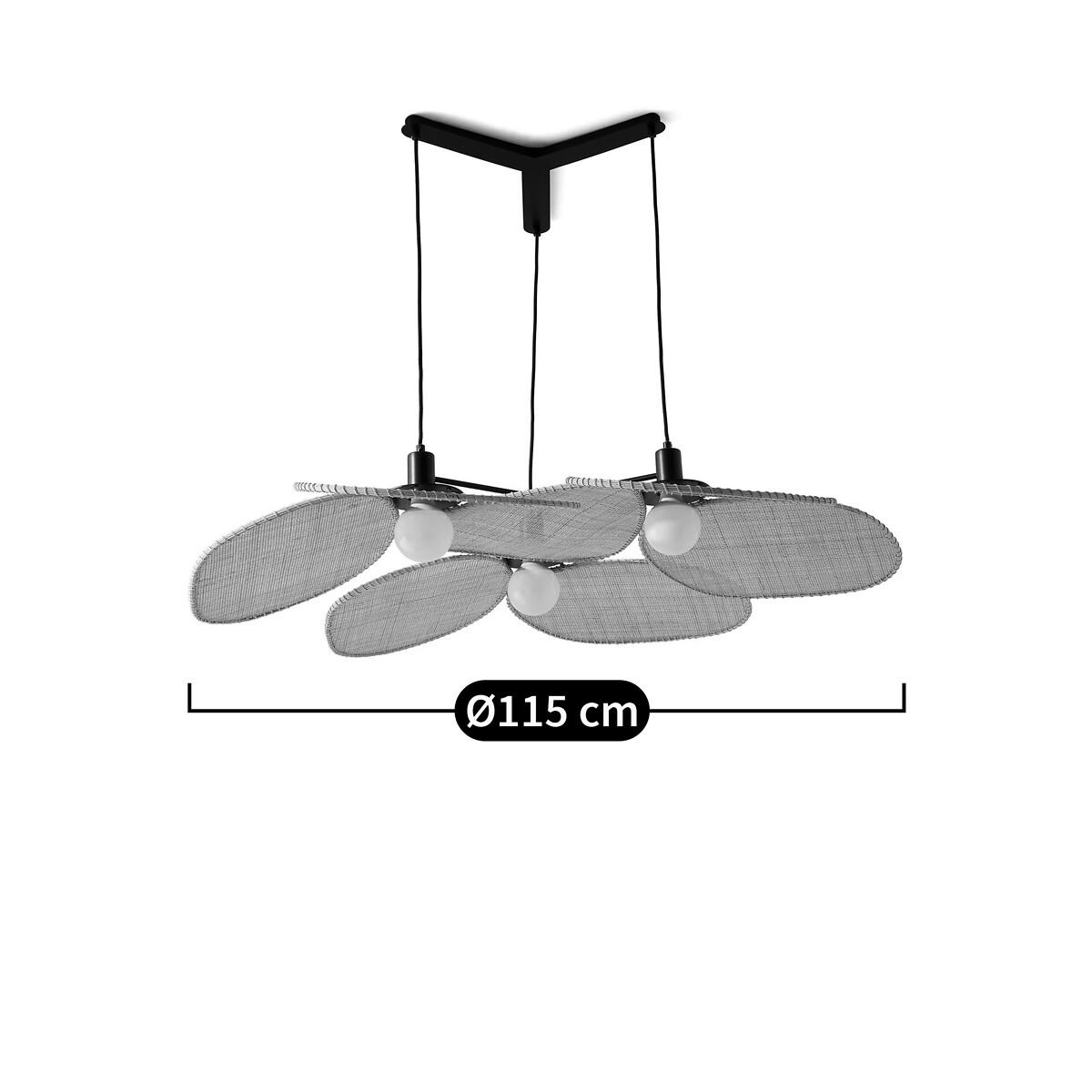 Canopée Large Rattan Ceiling Light by E. Gallina. – image 11