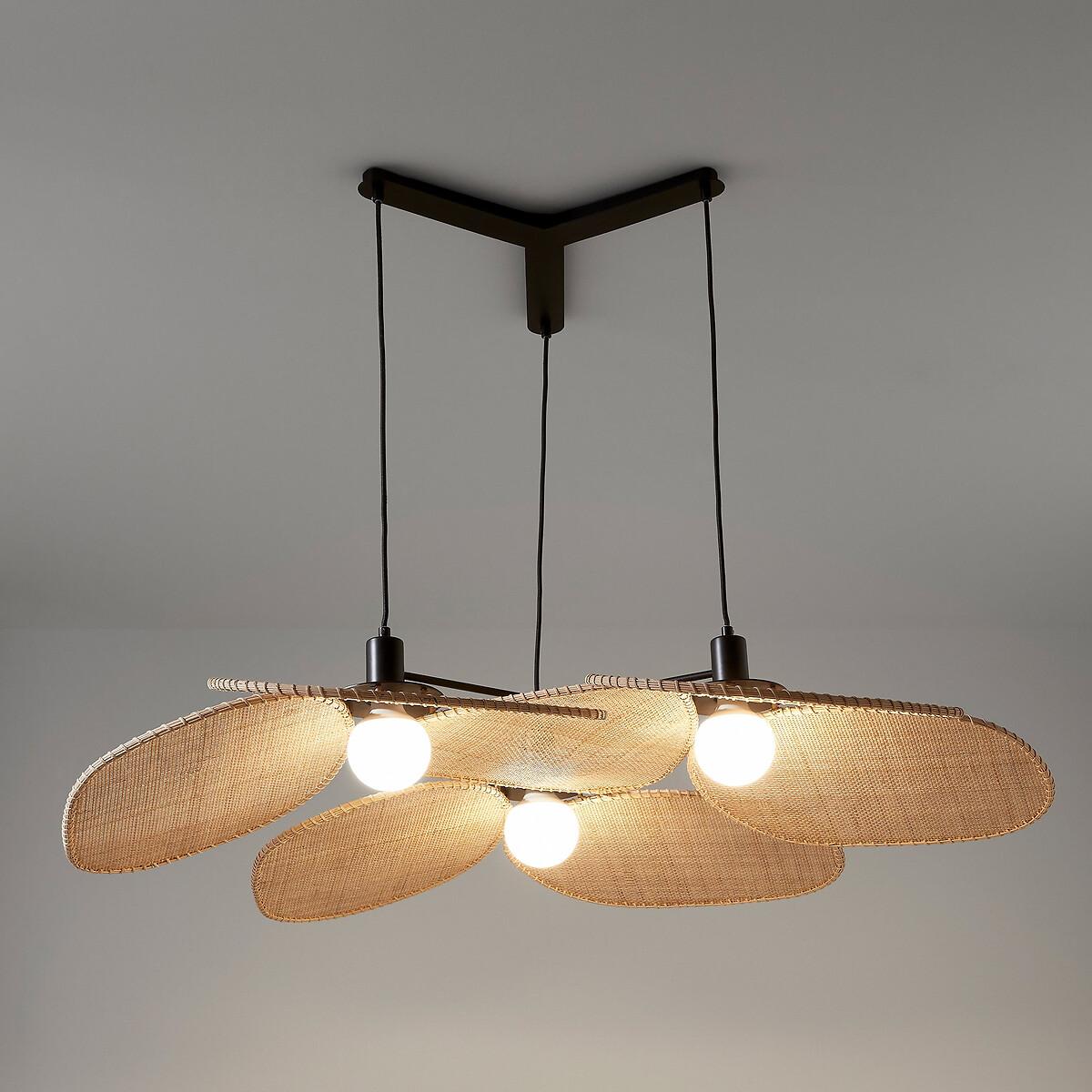 Canopée Large Rattan Ceiling Light by E. Gallina. – image 4