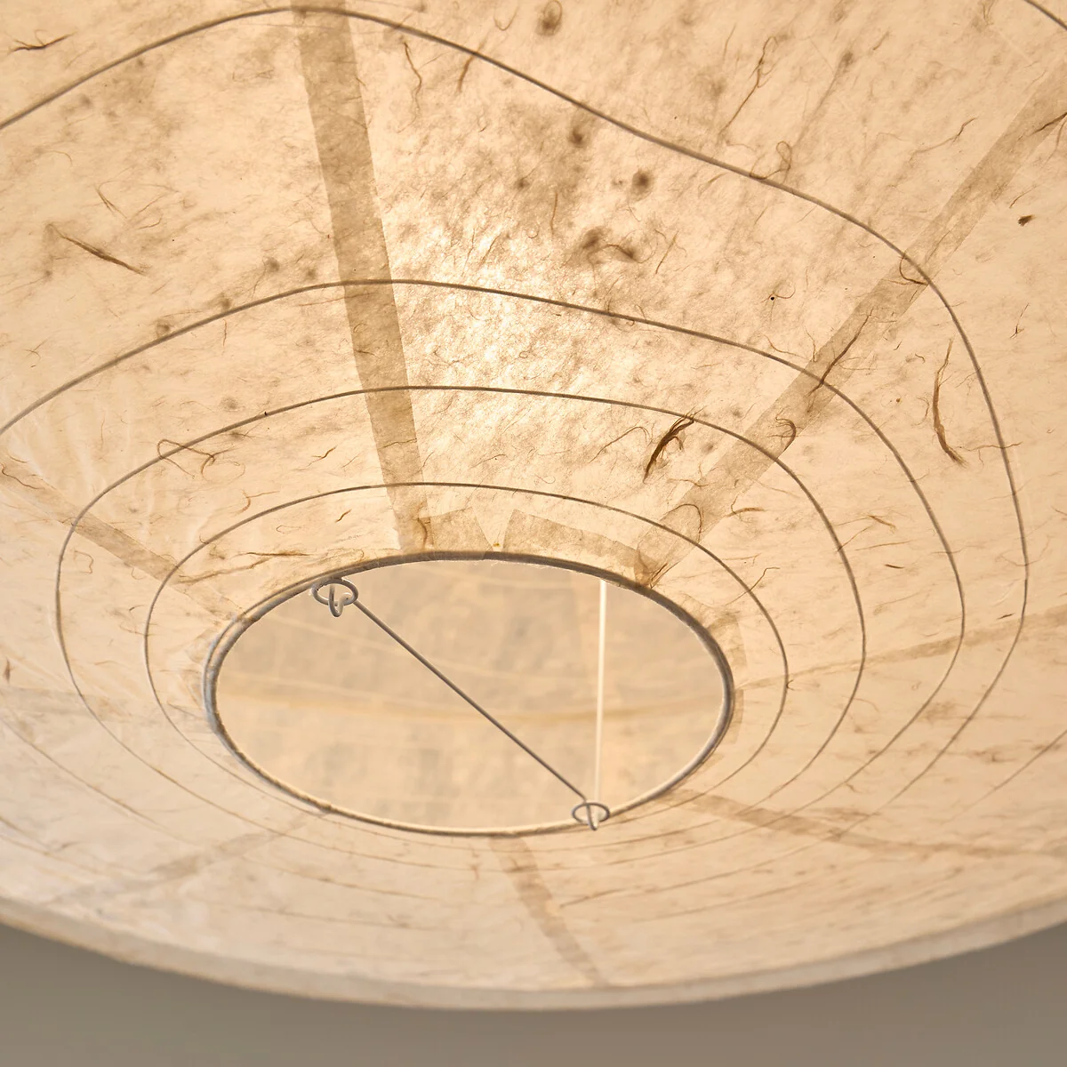 Nassah Pendant Light in Textured Paper, Diameter 91cm – image 4