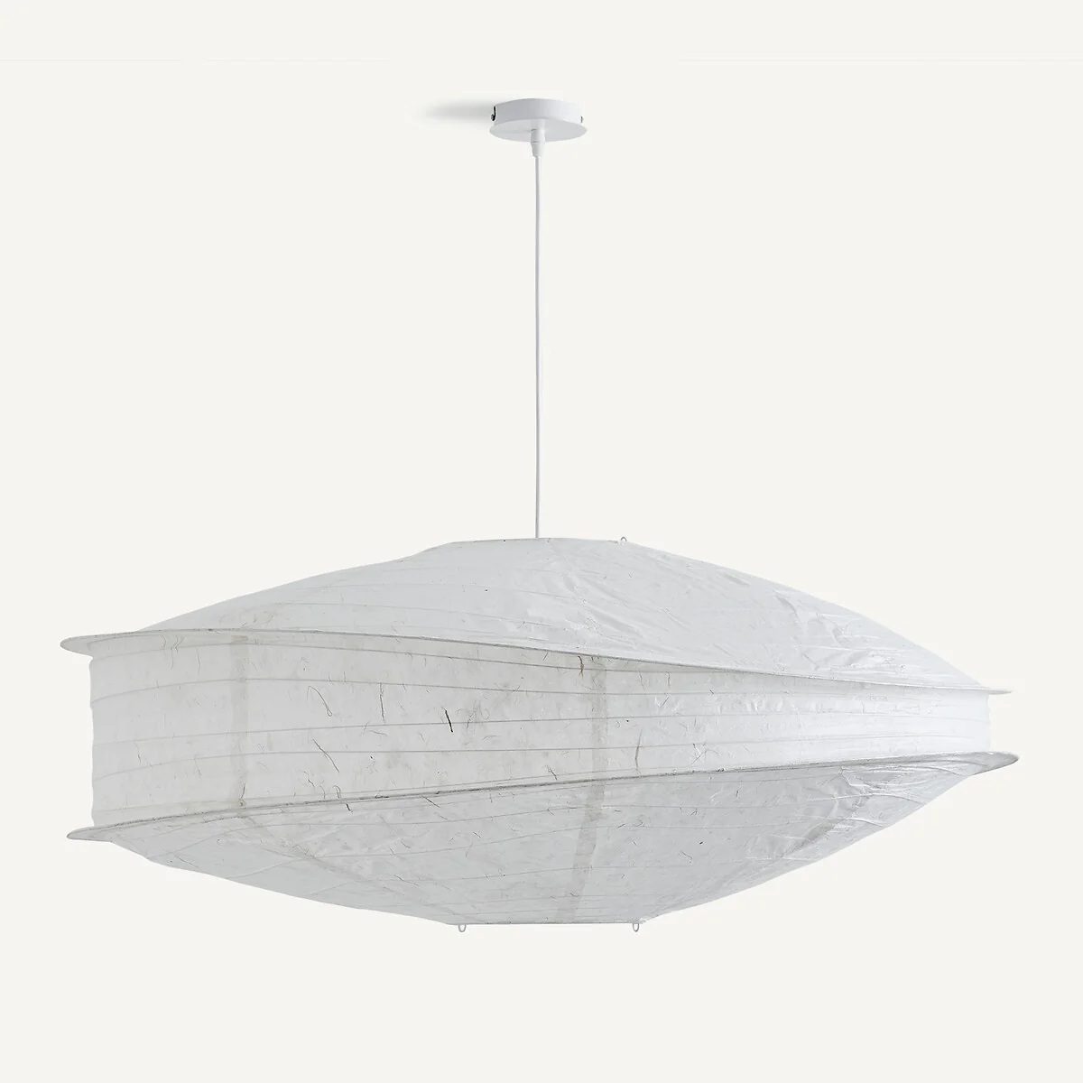 Nassah Pendant Light in Textured Paper, Diameter 91cm – image 5