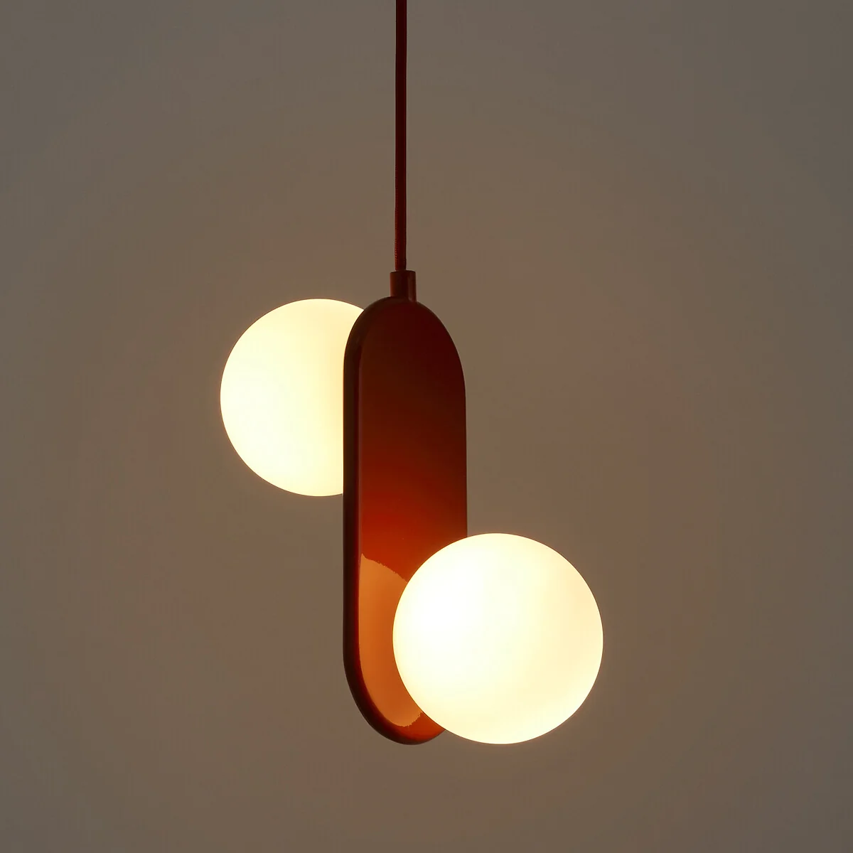 Soleo Metal & Opaline Double Ceiling Light – image 5